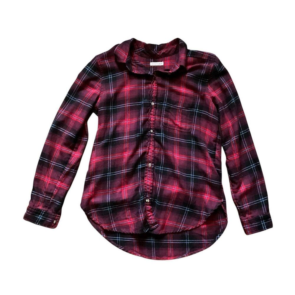 American Eagle Ahh-mazingly Soft Plaid Flannel: Y2K, Modern